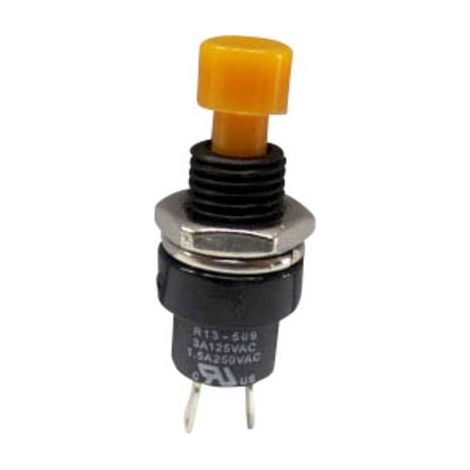 BOUTON POUSSOIR À PRESSION TRU COMPONENTS TC-R13-509A-05YL 1587749 250 V/AC 1.5 A 1 X OFF/(ON) À RAPPEL 1 PC(S)
