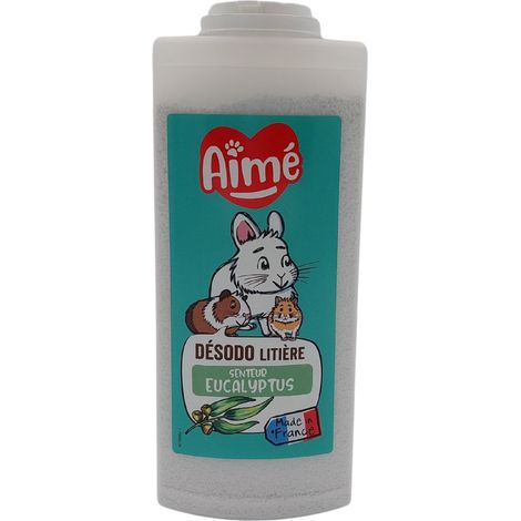 Désodorisant Litière rongeur Anti Odeurs 700ml Granulés Absorbeur d'Odeurs Fabriqués à partir de Tobermorite Désodorisant pour Litière à Rongeur qui Absorbe les Odeurs Senteur Eucalyptus (1/4)