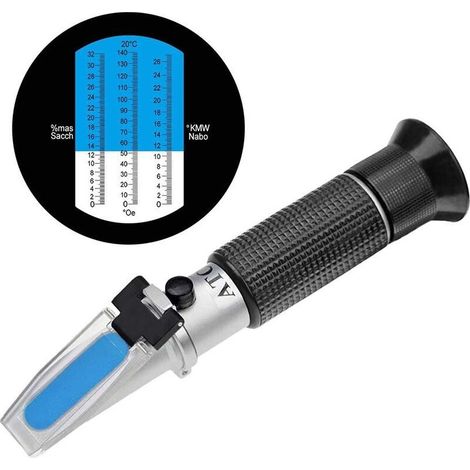 Testeur de vin Réfractomètre Testeur portable pour mesurer la teneur en sucre des fruits,HANBING (1/5)