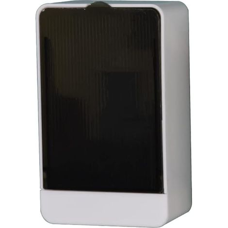 Porte-savon blanc avec couvercle, fixation murale, sans perçage, bac de vidange amovible pour évier, douche, salle de bain et cuisine. (1/5)
