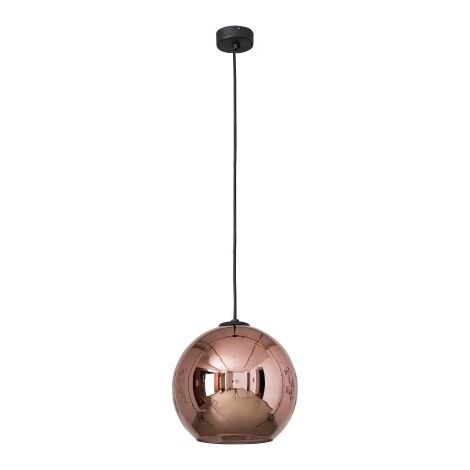Suspension Nowodvorski Polaris cuivre verre Ø25cm noir