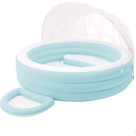 Piscina gonfiabile Swim Center Lounge con parasole 277x221x137 cm INTEX