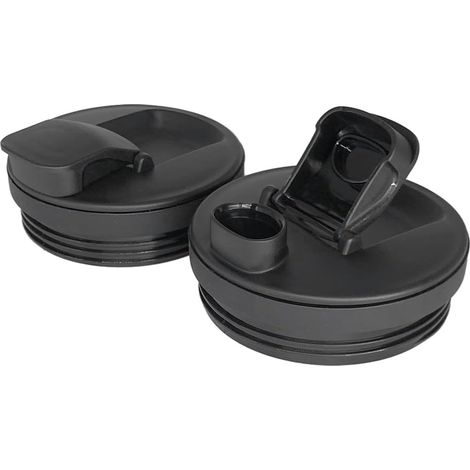 Ersatzdeckel für Ninja-Mixer, Schwarz, 2 Stück, BPA-frei, auslaufsicher, Ausgießer für Smoothies und Getränke (1/5)