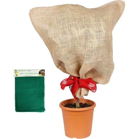 Jutesack grün Pflanzen-Schutzsack Winterschutz Pflanzenschutz Frostschutz 57x78 (1/2)