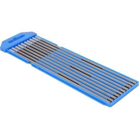 Lot de 10 électrodes en cérium-tungstène, aiguilles de soudage TIG, tête grise WC20 4x175 mm (1/5)