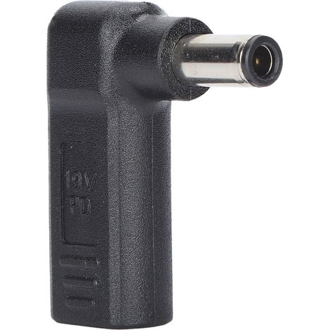 USB-C-auf-DC-Adapter, Buchse/Stecker, 6,0 x 0,6 mm, rechtwinklig, PD-Anschluss für Schnellladung (1/5)