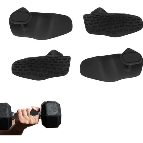 Lot de 4 poignées d'haltérophilie - poignées de fitness antidérapantes - unisexe - équipement d'haltérophilie universel (1/4)