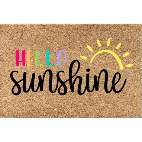 Tapis de bienvenue estival, 40 x 60 cm, tapis de bain ultra-absorbant, tapis d'entrée lavable, tapis de sol pour salon et cuisine, décoration intérieure/extérieure (1/3)