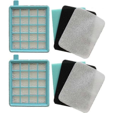Kit de 2 filtres HEPA pour aspirateur Philips FC8470, FC8471, FC8472 et FC8473