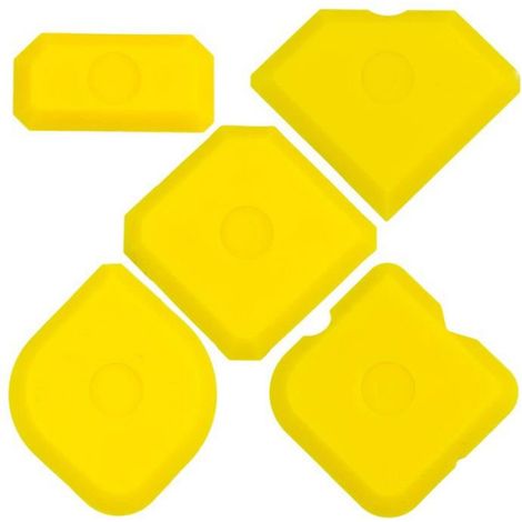 Lot de 5 pièces pour le lissage des joints, grattoirs pour joints en silicone et acrylique (1/3)