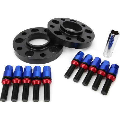 Satz mit 4 15-mm-Radnaben-Spurverbreiterungen, Ersatz- und Wartungsset für BMW 2er F22/F23 (2013–2019), blau, Autoreparaturset (1/5)