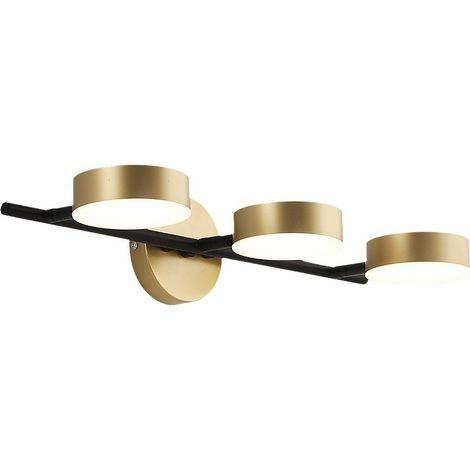 Applique Murale Intérieur LED Doré Lampe Miroir Salle de Bain, 3 Température 3000K/4000K/6000K (1/5)
