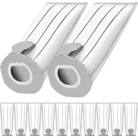 12 bolsas para aspiradora Vorwerk Folletto VK7 FP7, bolsas de filtro para aspiradora Vorwerk VK7 FP7, repuesto para aspiradora (1/5)