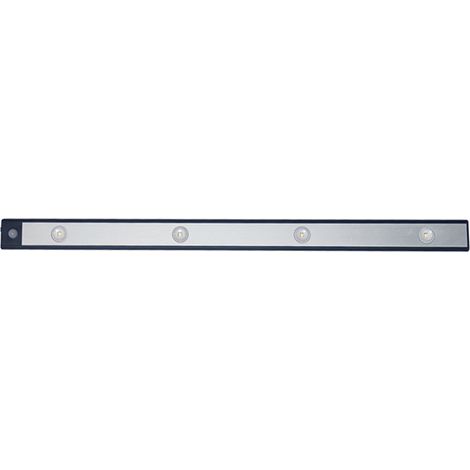 Ortviai Lampe LED sans fil pour placard – 60 cm, capteur de mouvement intelligent, rechargeable USB, noir, 3 couleurs (1/5)