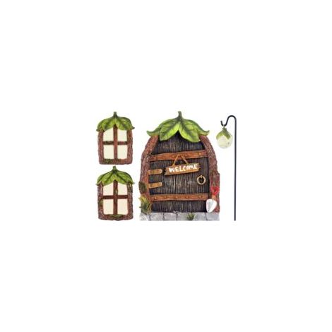 Cancello in miniatura per giardino delle fate (foglie) - Accessori per la casa - Crezuo