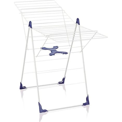 Leifheit Classic 200 Flex Tendedero de pie blanco y azul