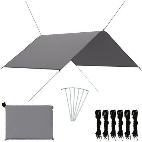 Bâche extérieure imperméable 3 x 2,85 m beige (1/5)