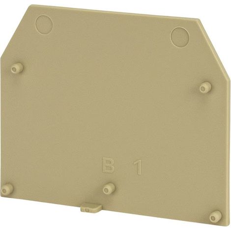 Plaque d'extrémité beige pour borne à vis 16mm² - IMO (1/3)