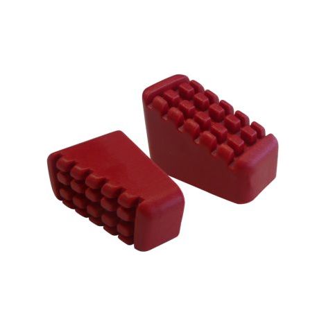 ROLSER conteras escalera 2-33x20 2-40x20 3 a 6 peldaños , Blister 4 conteras escalera 3-6 peldañosContera pequeña 33x20mm, Contera grande 40x20mmHecho de caucho sólido y ti
