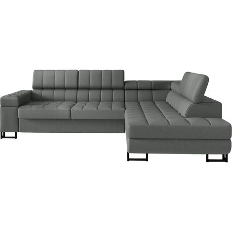 Canapé d'angle Comfivo 232, Magic Velvet 2217, Fonction de couchage, Boîte de literie, 271x203x71cm, 0 (1/5)
