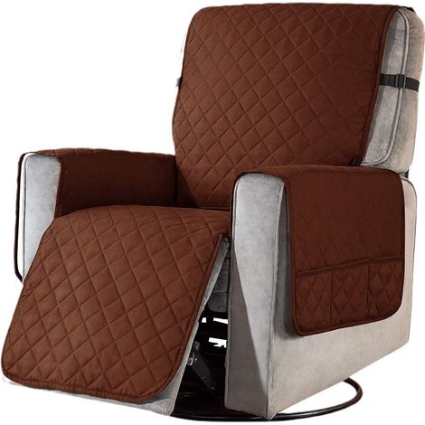 Housse de coussin imperméable pour canapé, marron, taille S, housse pour canapé toutes saisons et fauteuil inclinable. (1/5)