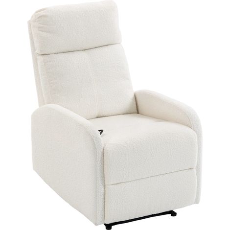 Fauteuil relax teddy 400 g/m² : inclinaison 145°, repose-pieds, cocon chaud. prix avantageux, livraison rapide (1/5)