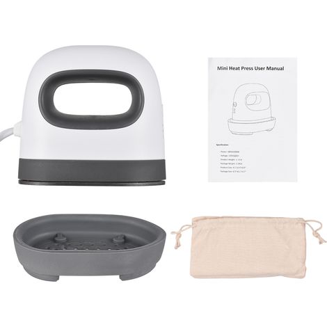 Petite Machine de transfert de chaleur 250W, presse à fer Miniature Portable à 3 vitesses pour vêtements, chapeaux et sacs (1/5)