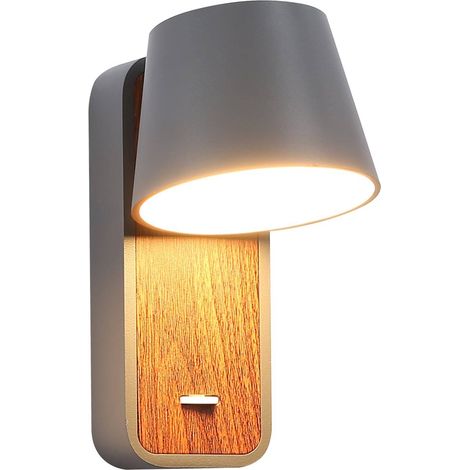 Aplique LED Para Dormitorio De Madera Rotatorio "KOPPEN" 6W