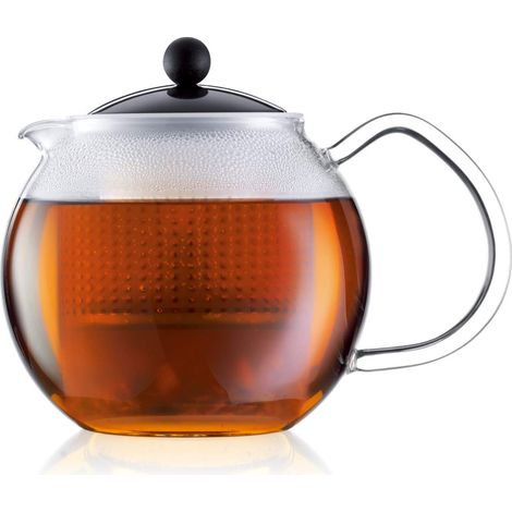 Assam: teiera con manico in vetro e coperchio colorato, 0.5 l (1/5)