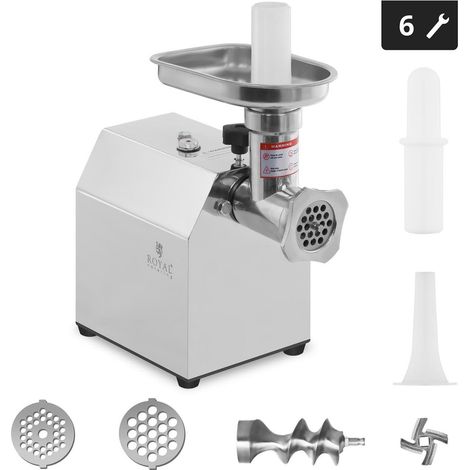 Picadora de carne de acero inoxidable función inversa 70 kg/h potencia: 600 vatios 140001956