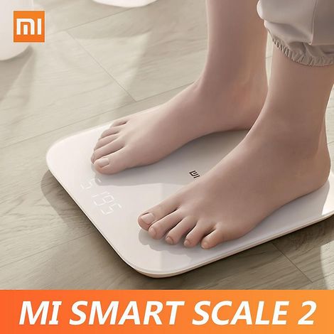 Xiaomi Mi Smart Scale 2 BT 5.0 Körperbalance-Test App-Monitor Verstecktes LED-Display Digitale Fitnesswaage