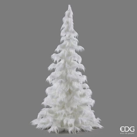 EDG Enzo De Gasperi Pino Natalizio Furry H250 Ø125 cm Bianco – Albero di Natale (1/3)