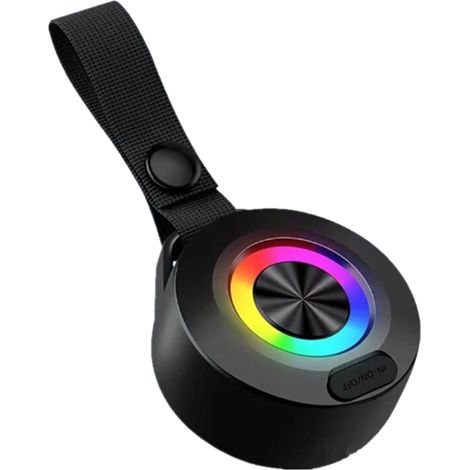 Enceinte Bluetooth, mini enceinte portable, lumière de couleur RGB, caisson de basses, étanche, idéale pour le sport et les activités de plein air. (1/2)