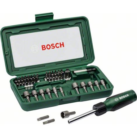 Bosch – Coffret de vissage 46 pièces – Embouts pour visseuse – Compatible tous types de vis – Pour applications variées (1/7)