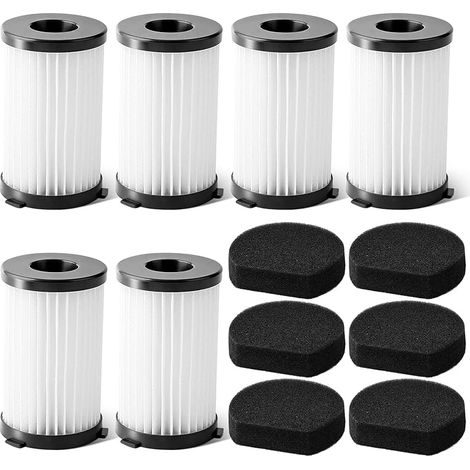 Lot de 12 filtres de rechange pour aspirateur Ariete Handyforce 2761 2759 D600 6 filtres avec 6 filtres en Schium (1/5)