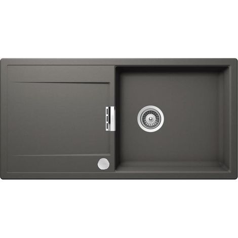 Schock Einbauspüle Cristadur Mono D-100 L A Silverstone SIL Exzenterbedienung (1/3)