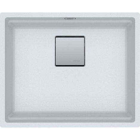 Franke Kubus 2 - Fregadero de fragranite KNG 110-52, 56x46 cm, blanco hielo 125.0641.421