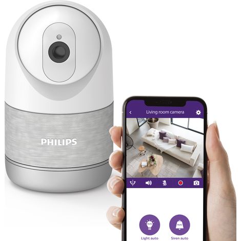 Philips – Caméra de surveillance intérieure motorisée 2k avec détection humaine – Vision nocturne 100m – Auto-tracking – 531051 (1/10)