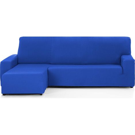 Housse de canapé d'angle Design Moderne Tissu Bleu électrique 240 à 280 cm (1/5)