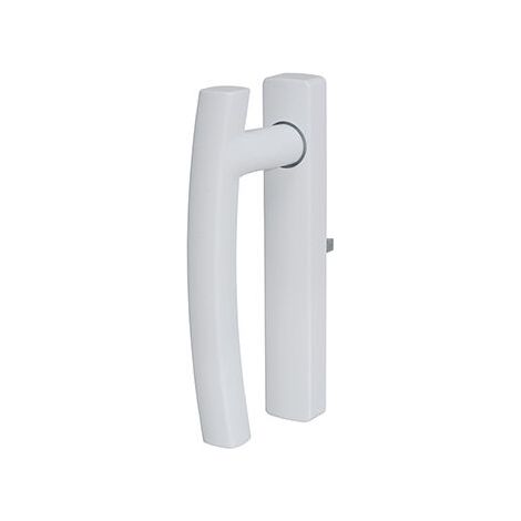La Croisee Ds – Poignée de fenêtre intérieure SYMBIOSE – Droite – Pour profils de 33 à 47mm – Carré de 7mm – Gris clair brillant
