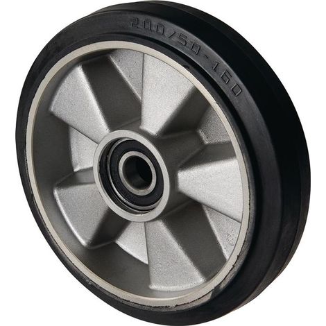 PFAFF Volant caoutch.plein L.moyeu.43 mm l.roue 50 mm ( 9000443626 )