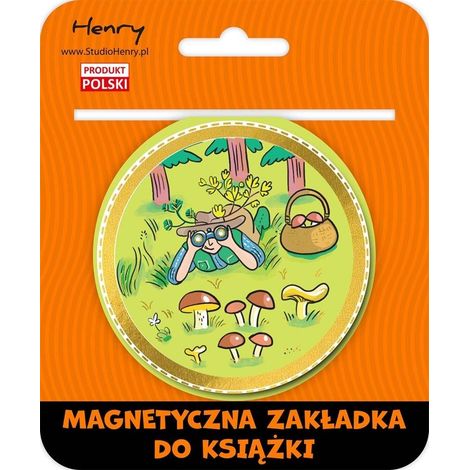 Segnalibro magnetico a sfera con 2 funghi