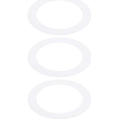 3.58" ID 4.92" OD Gaffe Rings for Recessed Light, 3 Pack Bright White Gaffe Trim Ring Lighting Fixture for Ceiling Wall Recessed Canete Luminaires (1/5)