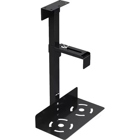 Supporto per case PC, larghezza regolabile, robusto design in acciaio, nero (1/2)