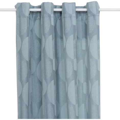 Tenda jacquard azzurra wimbi 140x260cm - Atmosphera créateur d'intérieur (1/2)