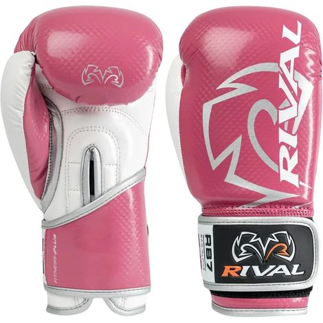Guantoni da boxe Rival RB7 Fitness Plus Bag rosa taglia S (1/4)