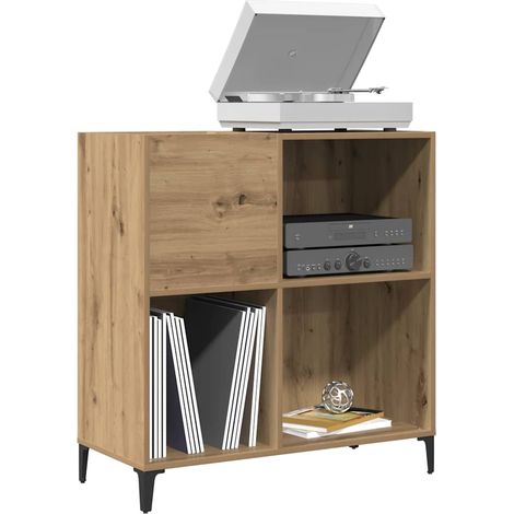 Plattenschrank Artisan-Eiche 84,5x38x89 cm Holzwerkstoff