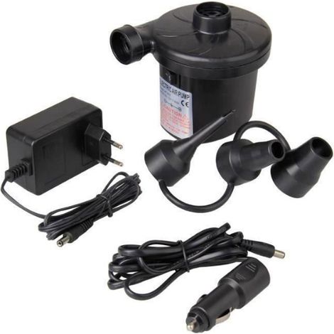 GOCHANGE Pompe Electrique Gonfleur Dégonfleur Matelas avec 3 Buses pour Camping Lit Meubles Voiture b08010 (1/2)
