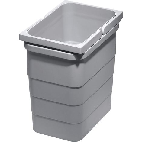 Ninka eins2vier Abfallsammler 5,5 L 220 x 230 x 153 mm alugrau 5175.10 (1/4)