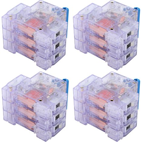 4Pcs Disjoncteur Miniature 3P 6‑63A DZ47‑63 Transparent pour Protection Surcharge Domestique (1/5)